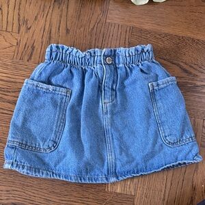 Zara Kids Blue Denim Skirt